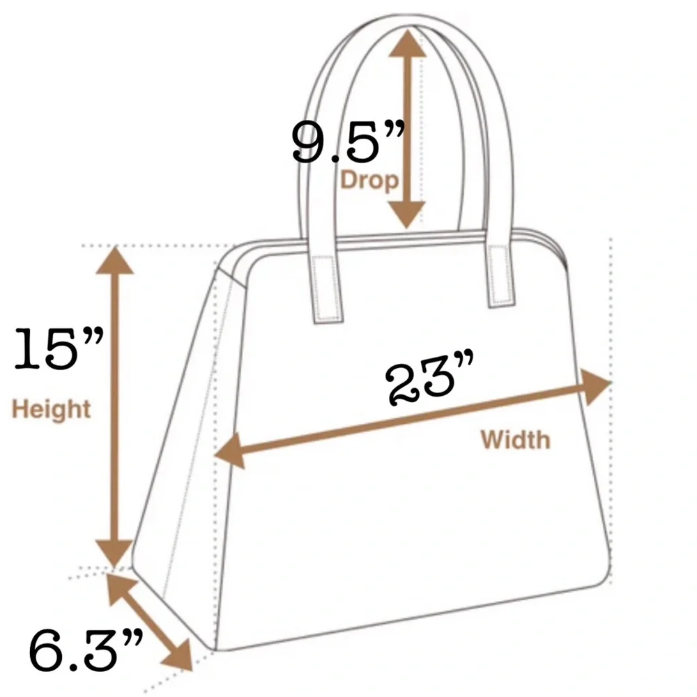 Hoxis Hesperidium Orange Vegan-Friendly PU Leather Extra Large Tote - Picture 5 of 7